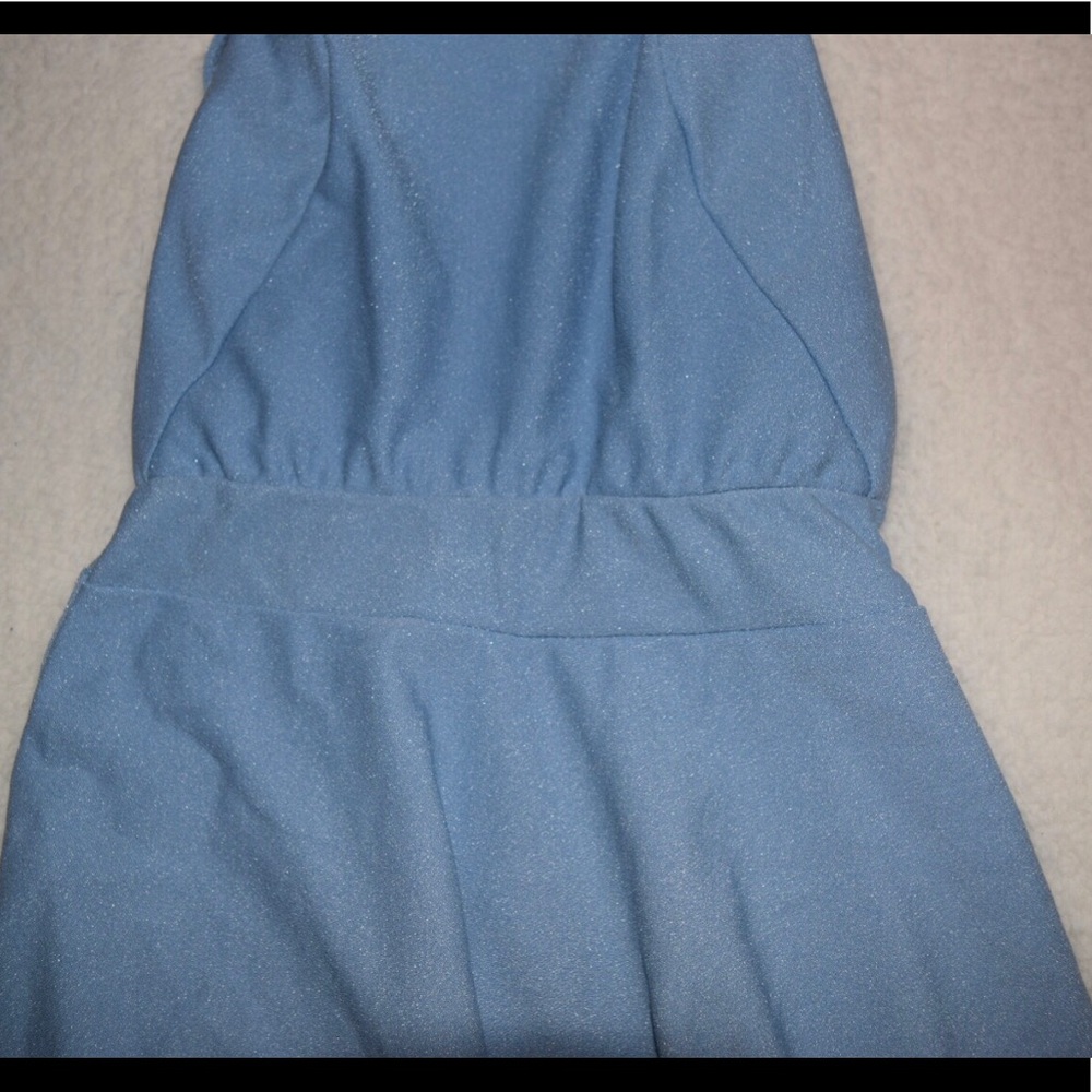 NWOT! Boohoo Strappy Back Light Blue Dress - Picture 5 of 6
